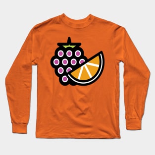 Terp's Fruit front and back design Long Sleeve T-Shirt